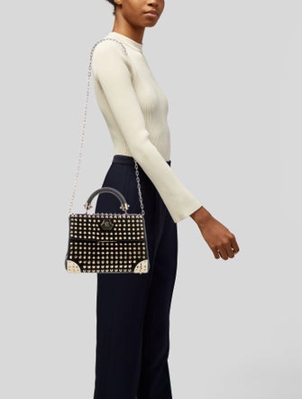 Philipp Plein Leather Top Handle Bag