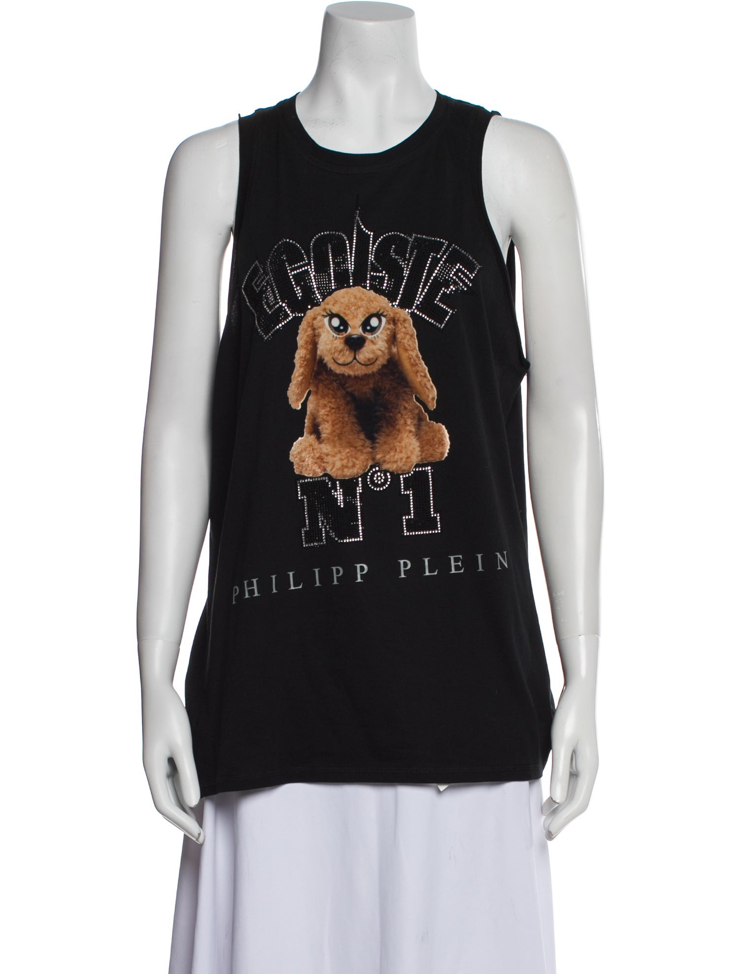 Philipp Plein Graphic Print Crew Neck Top