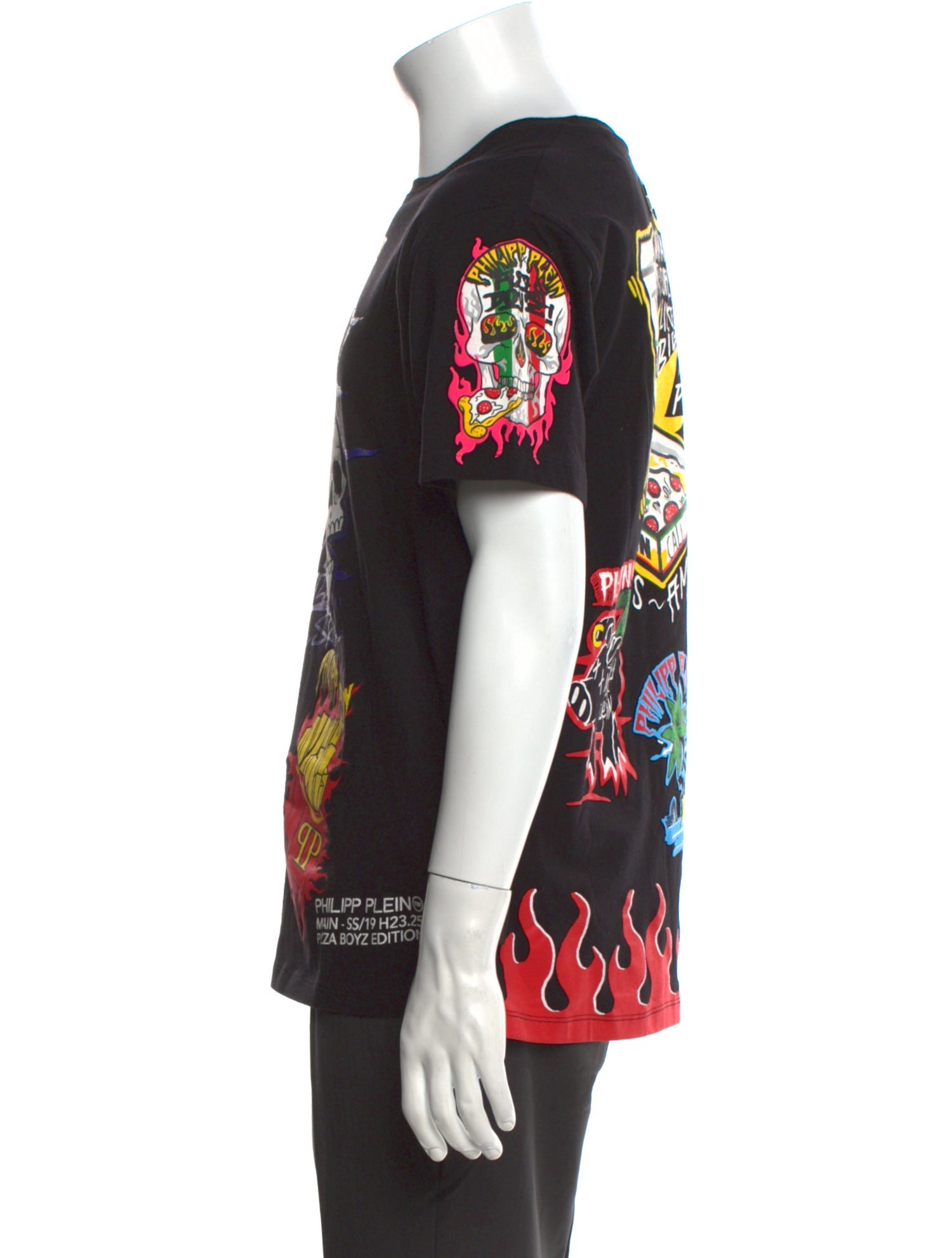 Philipp Plein Graphic Print Crew Neck T-Shirt