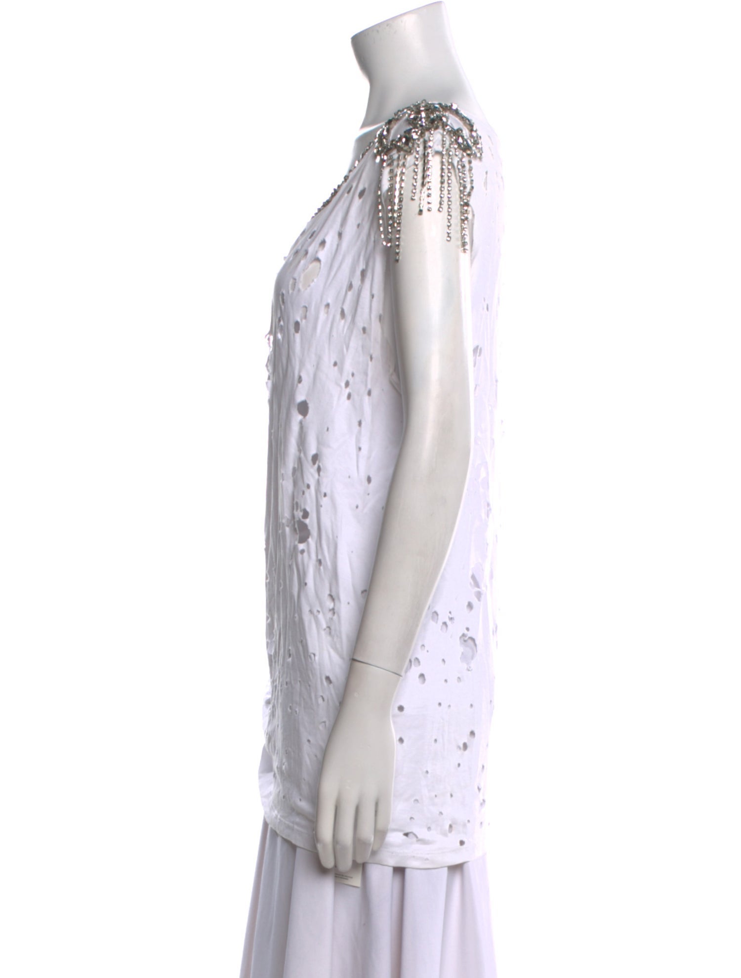 Philipp Plein Scoop Neck Sleeveless Tunic