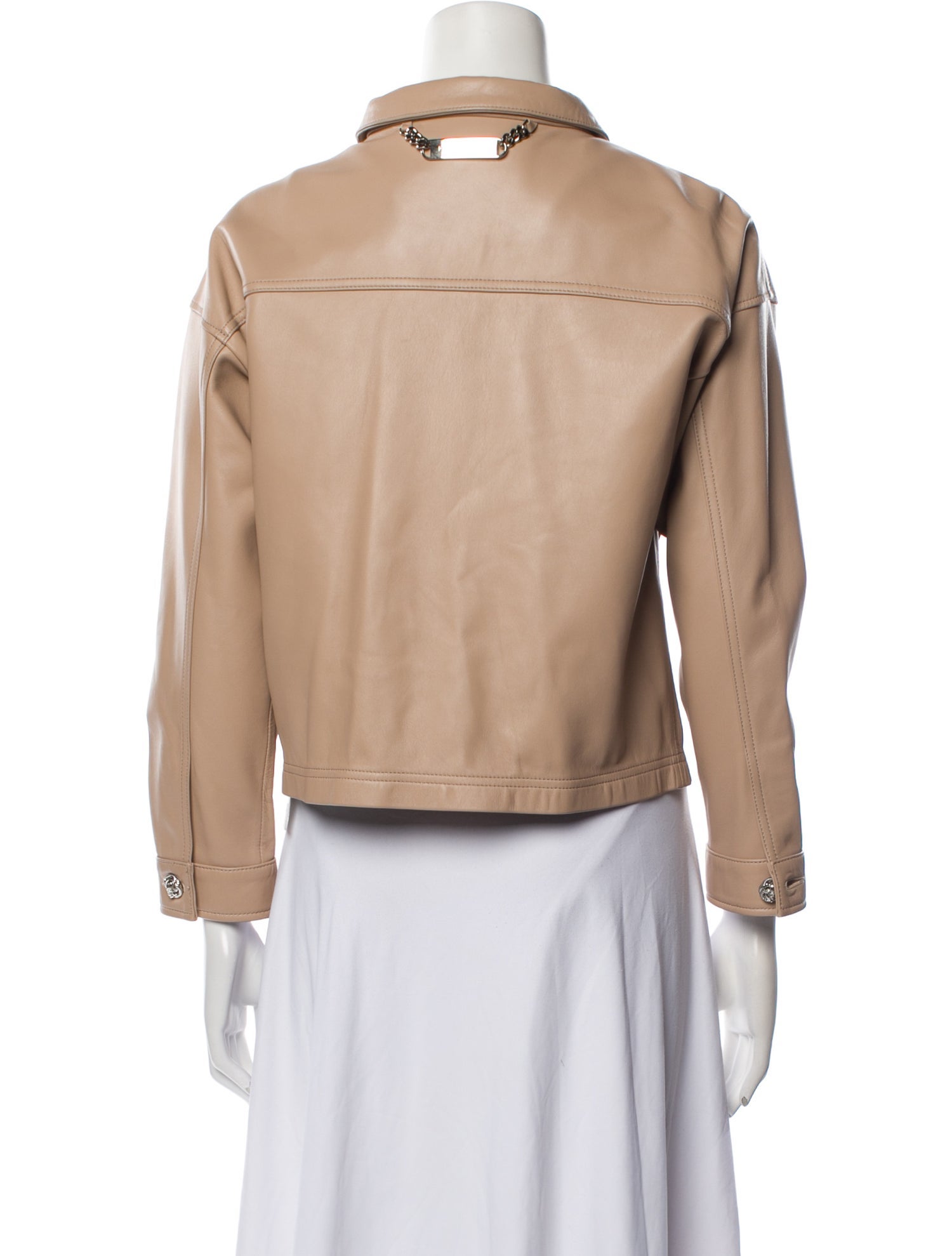 Philipp Plein Leather Utility Jacket