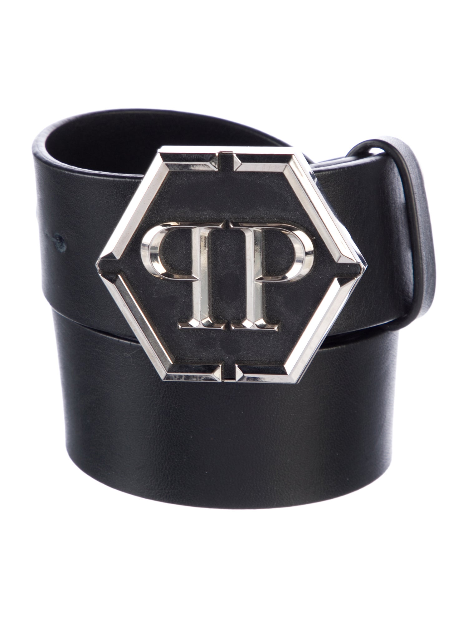 Philipp Plein Leather Waist Belt