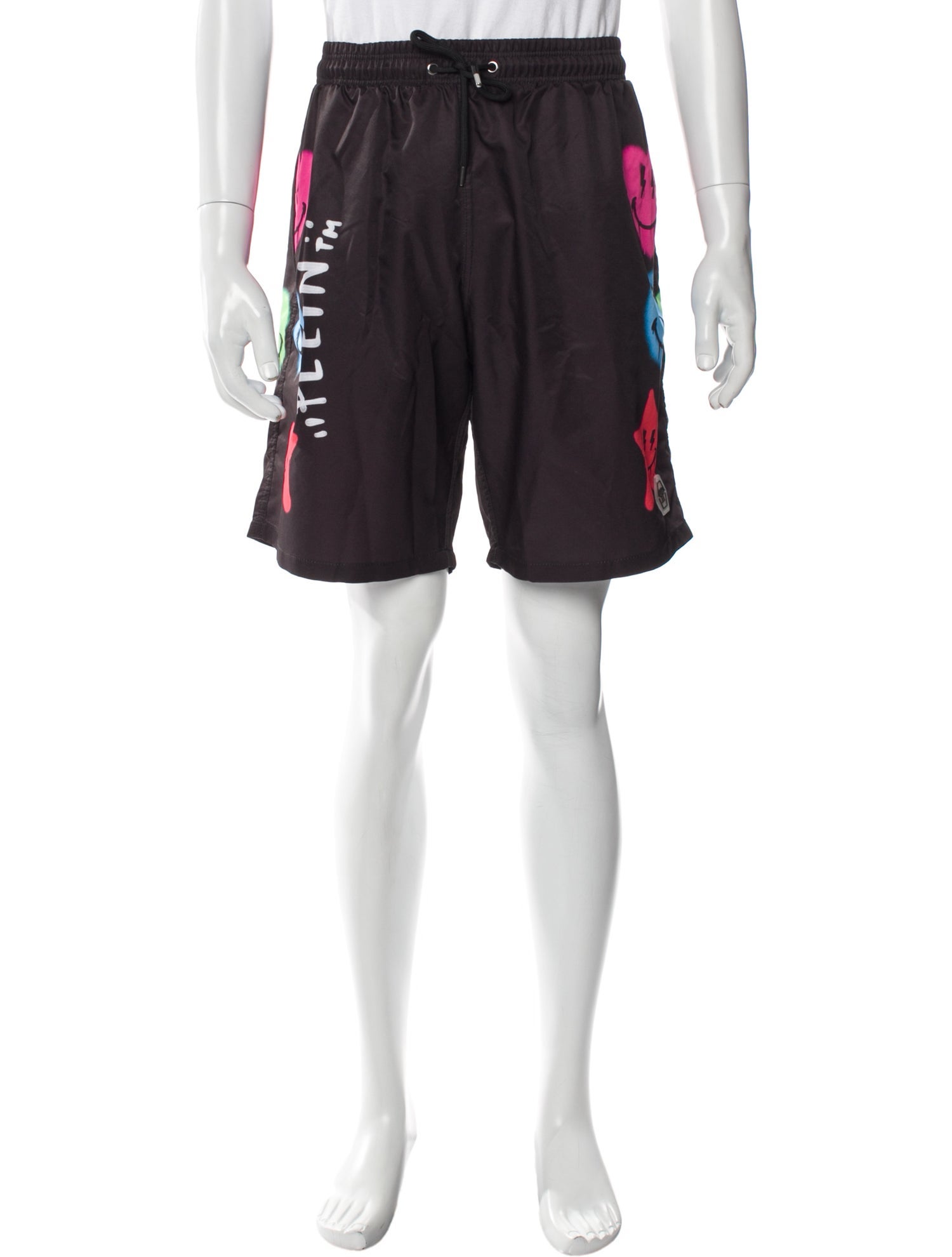 Philipp Plein Graphic Print Athletic Shorts w/ Tags