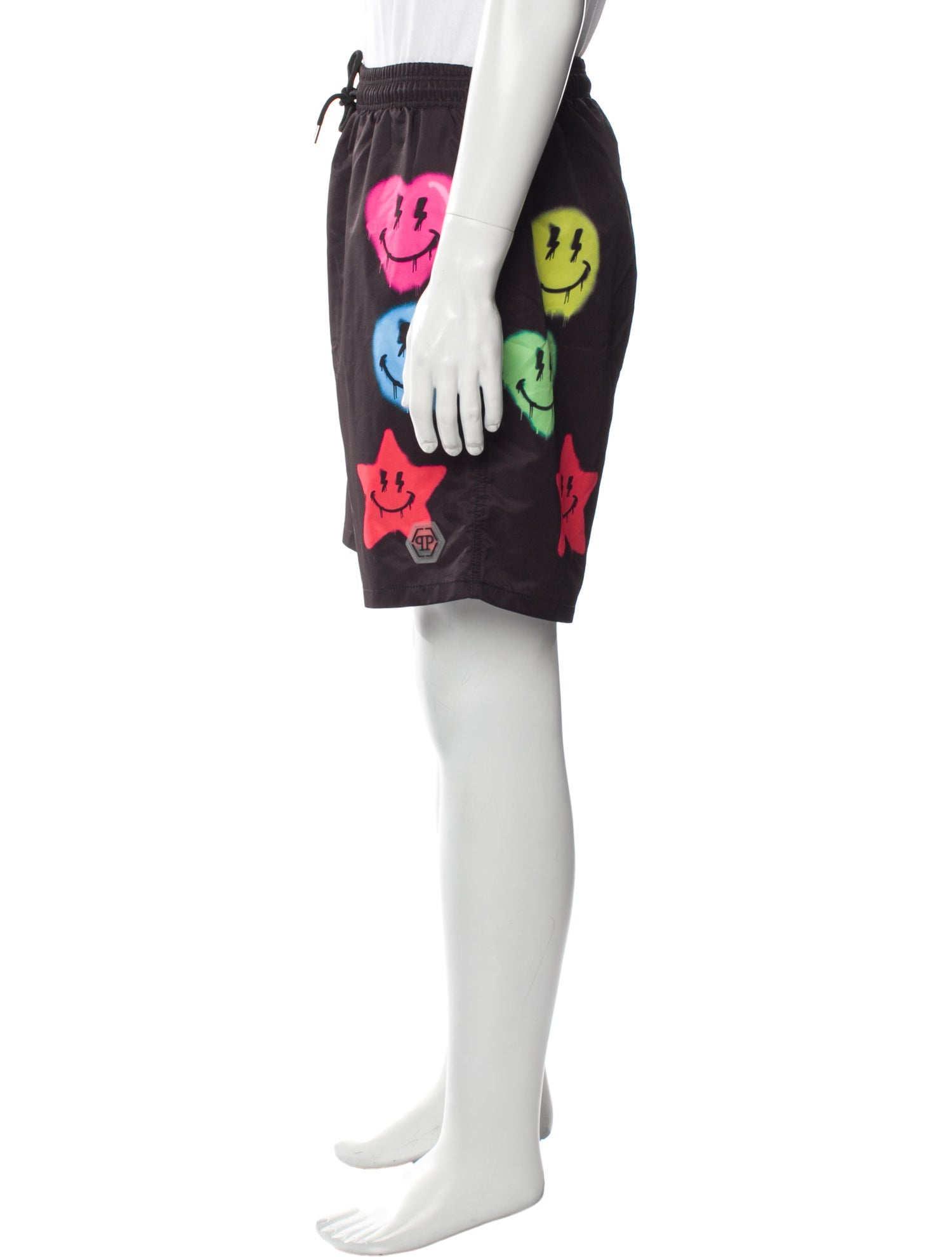 Philipp Plein Graphic Print Athletic Shorts w/ Tags