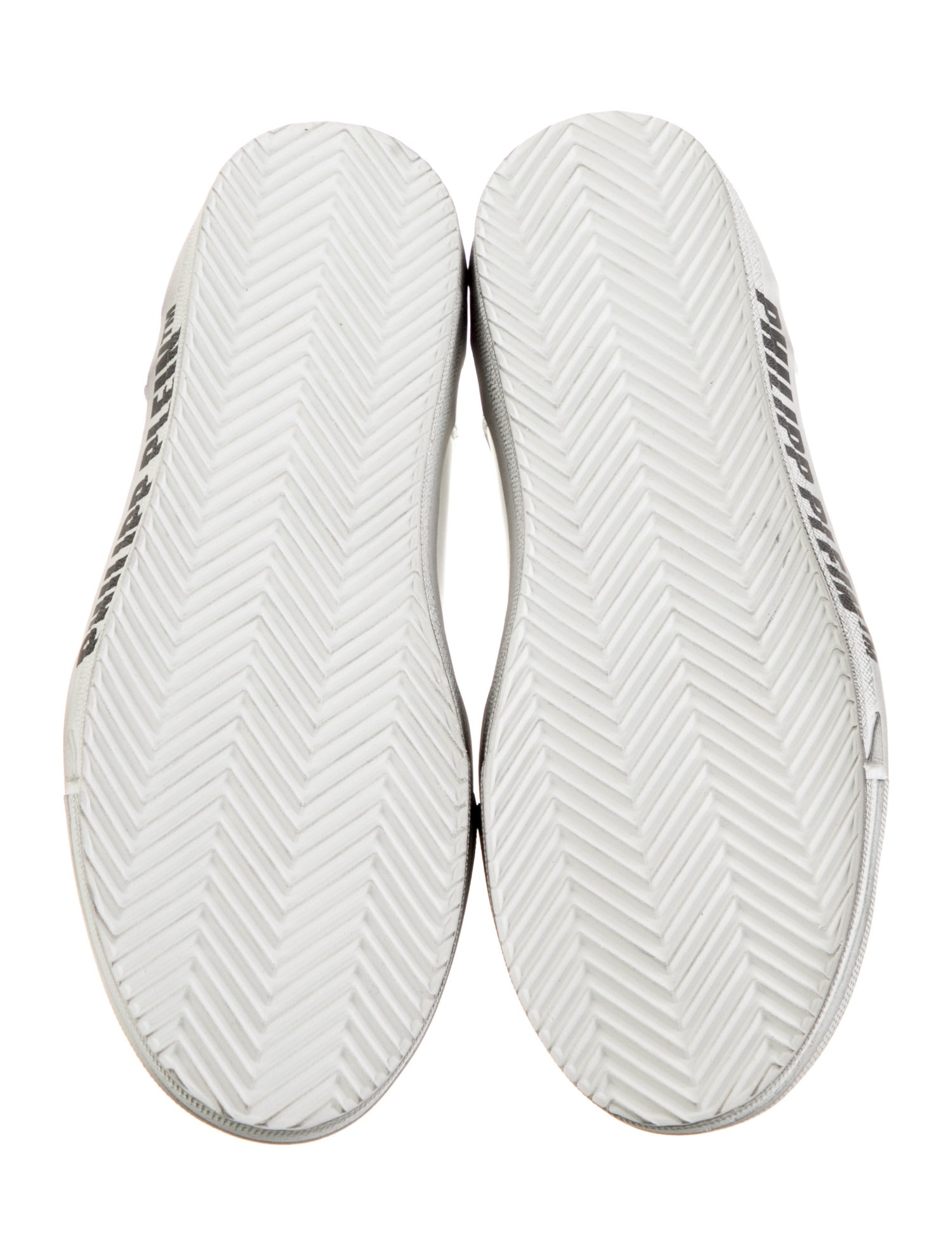 Philipp Plein Leather Printed Sneakers