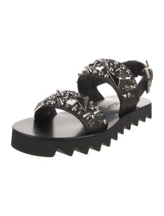 Philipp Plein Leather Sandals