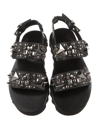 Philipp Plein Leather Sandals