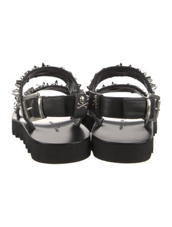 Philipp Plein Leather Sandals