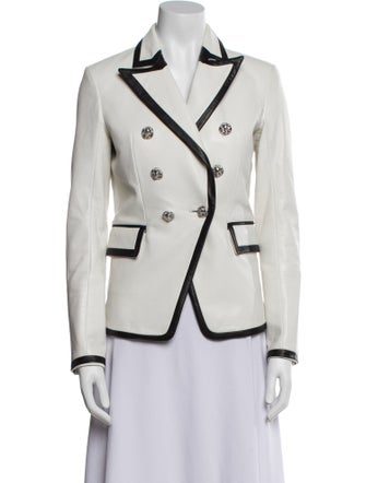 Philipp Plein Lamb Leather Blazer