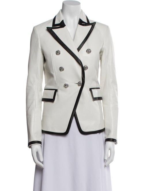 Philipp Plein Lamb Leather Blazer