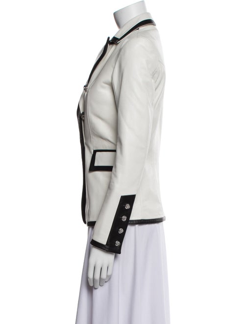 Philipp Plein Lamb Leather Blazer