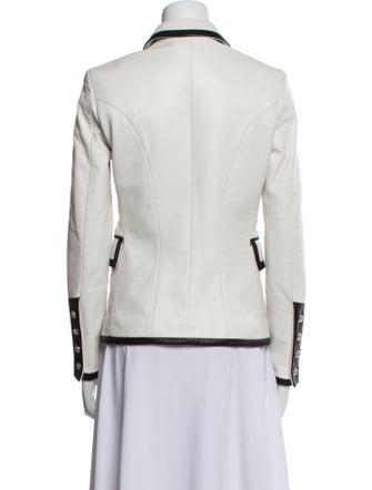 Philipp Plein Lamb Leather Blazer