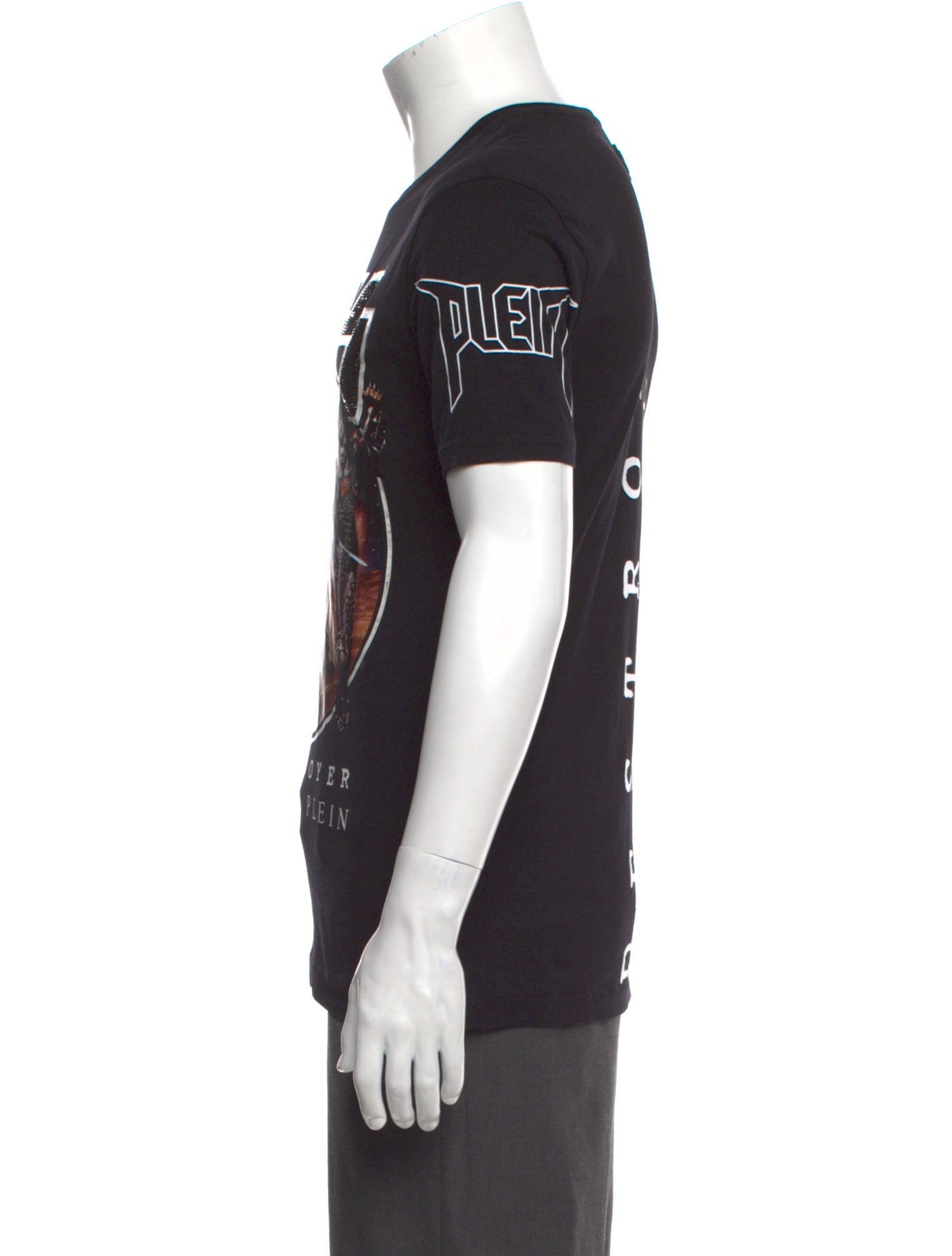Philipp Plein Graphic Print Crew Neck T-Shirt