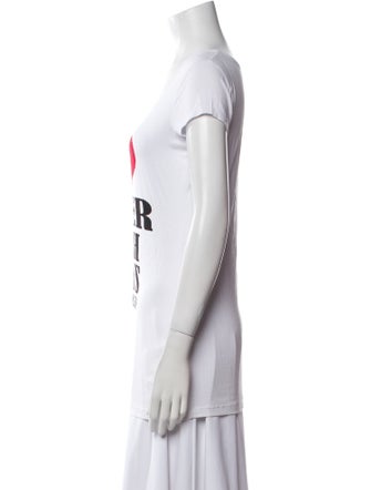 Philipp Plein Graphic Print Scoop Neck T-Shirt