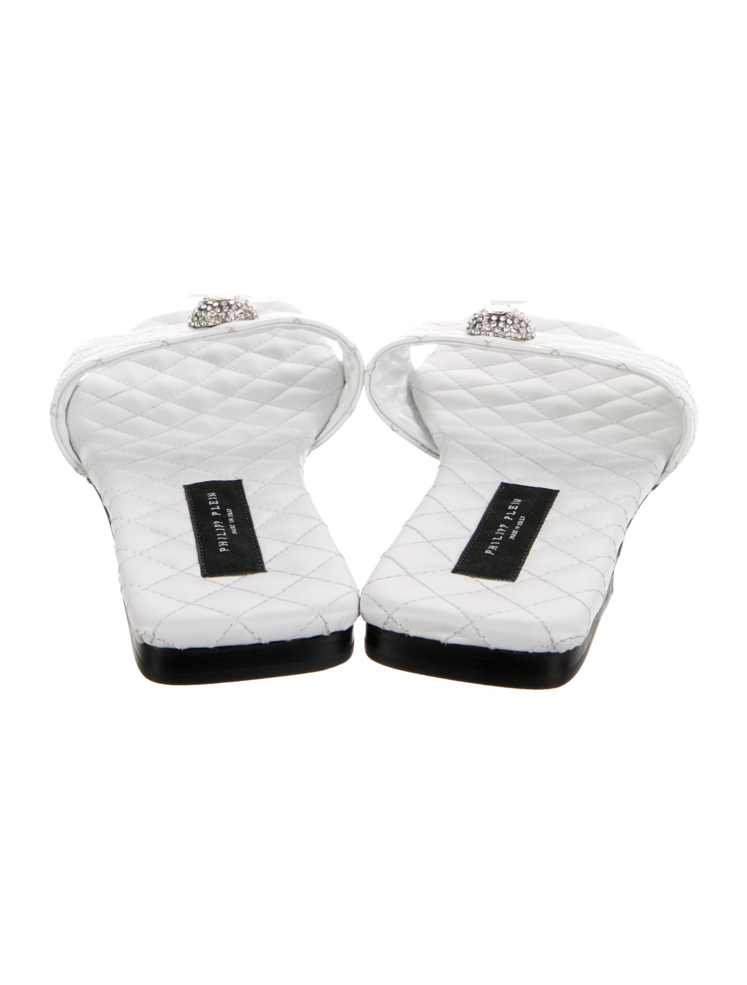 Philipp Plein Leather Slides