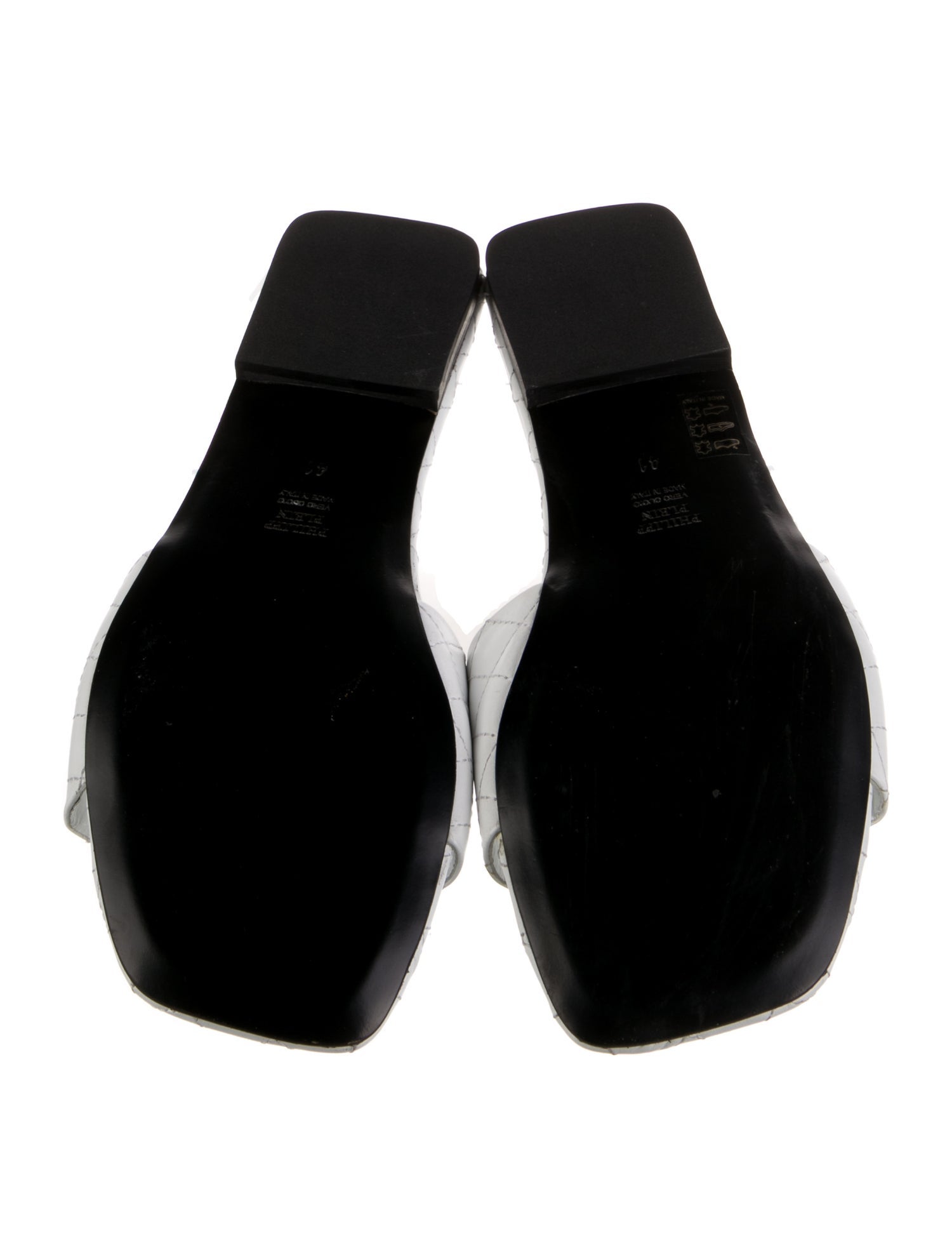 Philipp Plein Leather Slides