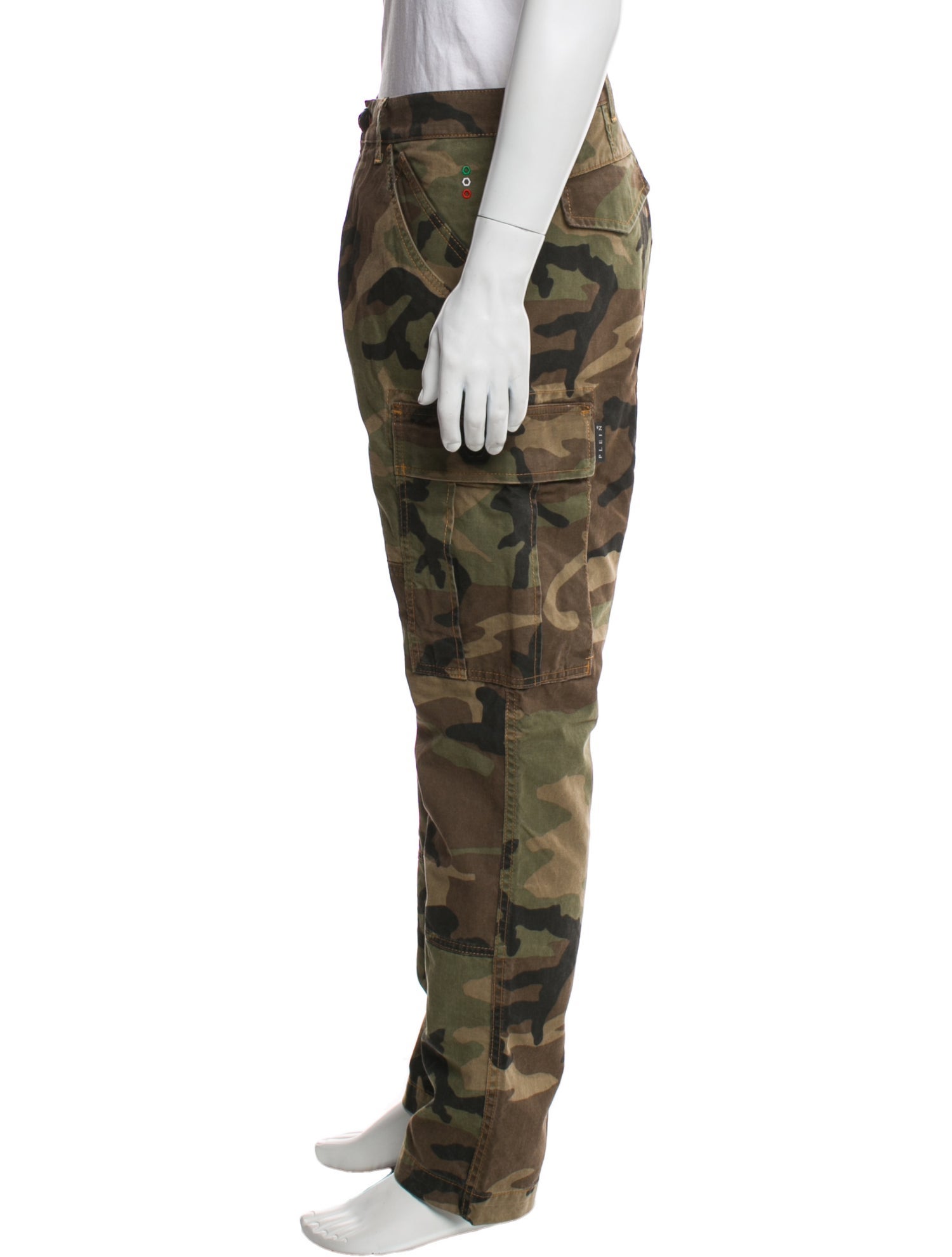 Philipp Plein Camouflage Print Cargo Pants w/ Tags