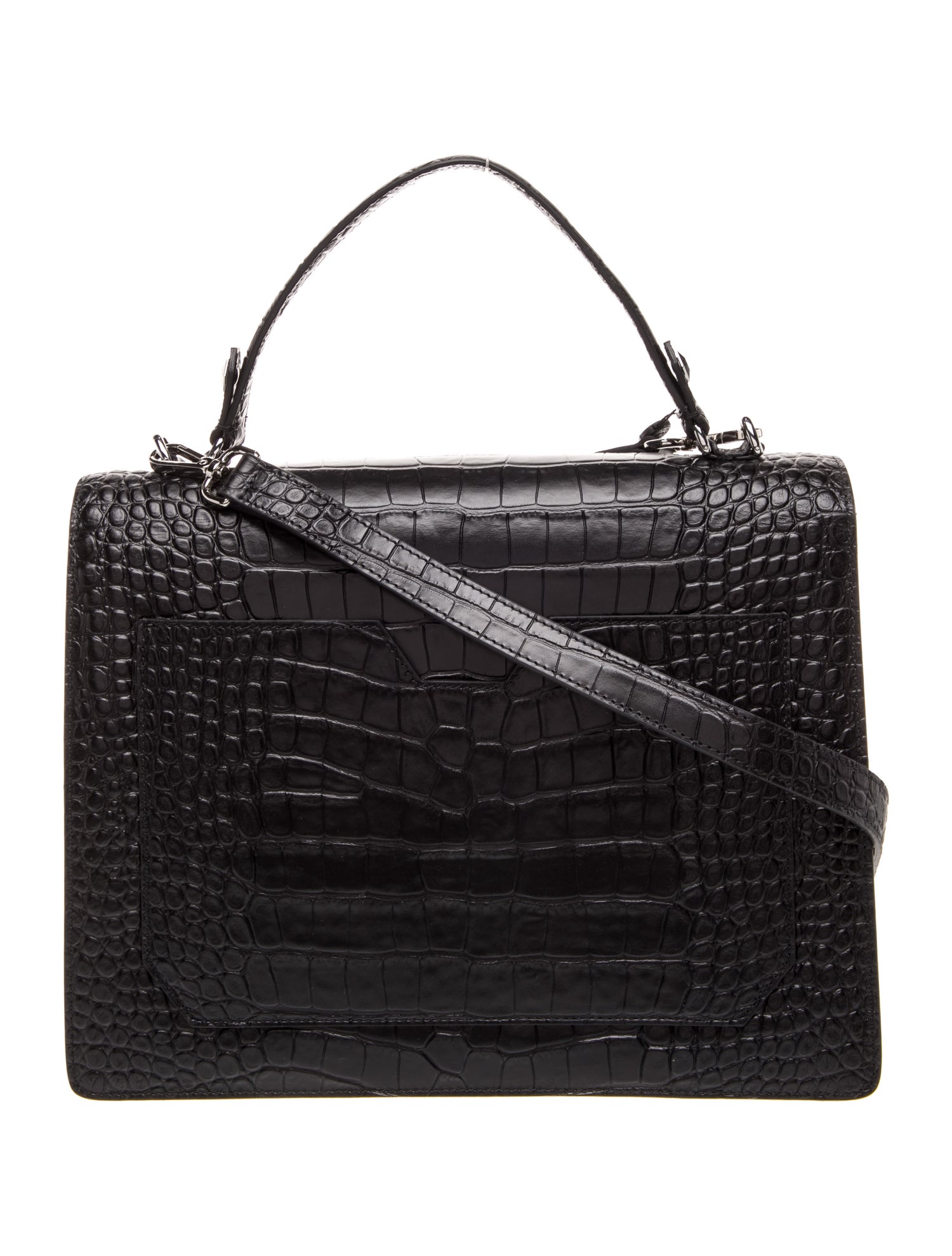 Philipp Plein Leather Top Handle Bag