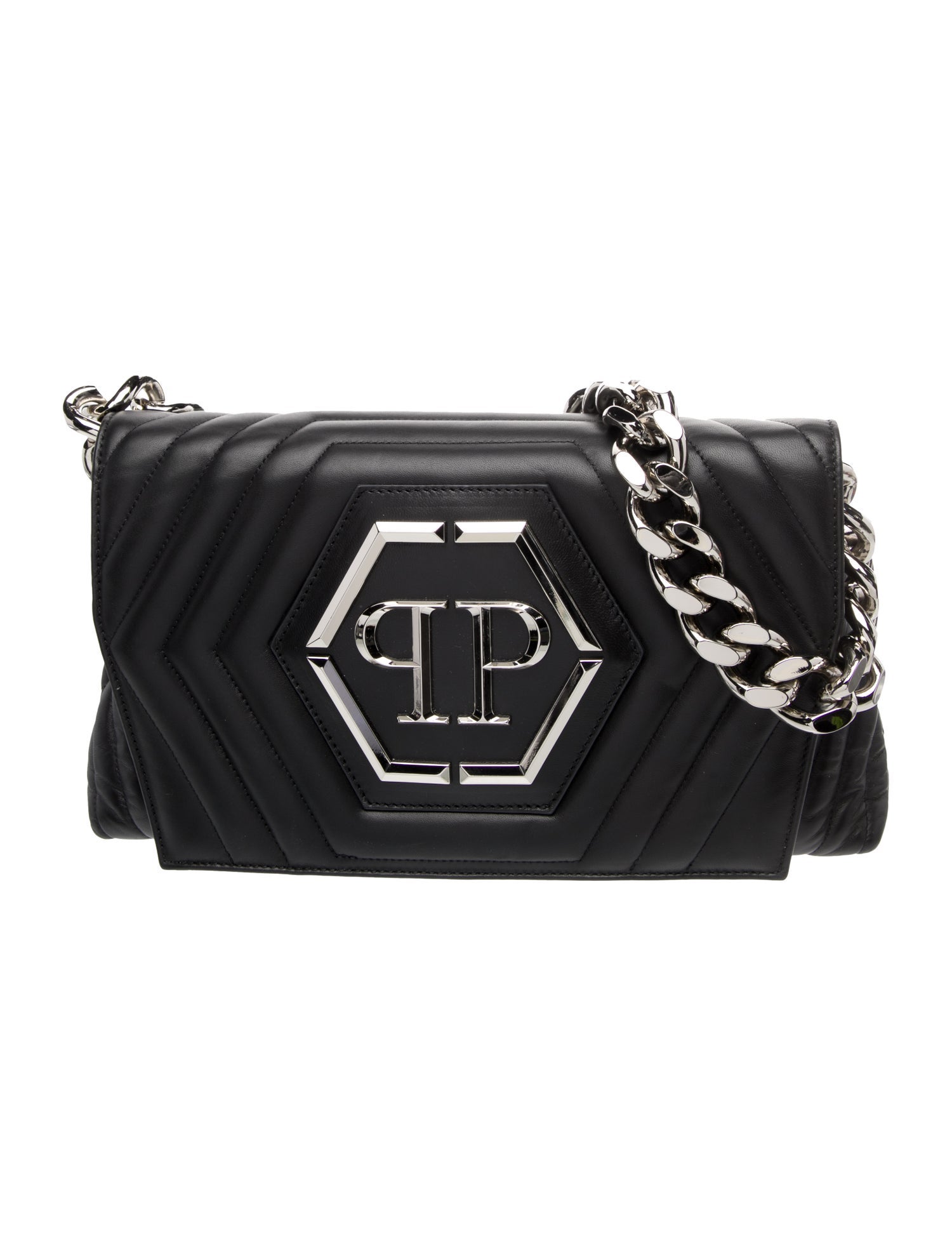 Philipp Plein Leather Shoulder Bag