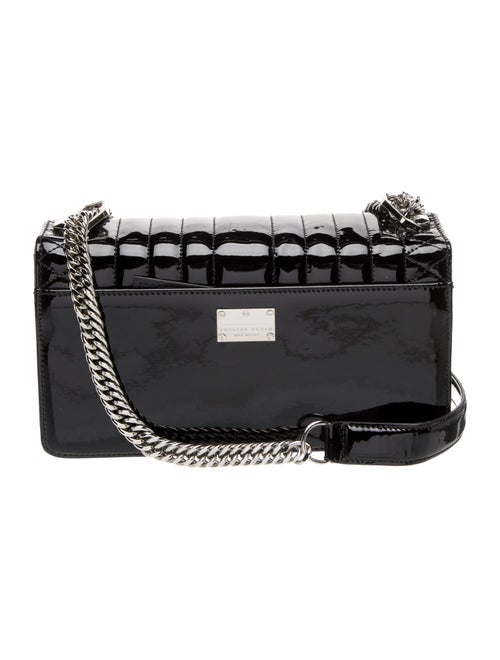 Philipp Plein Patent Leather Shoulder Bag