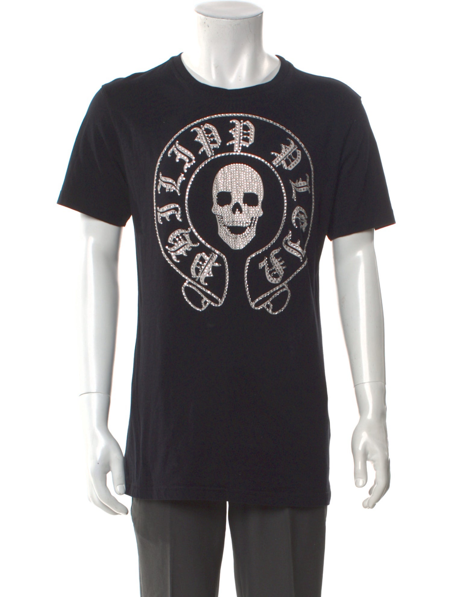 Philipp Plein Graphic Print Crew Neck T-Shirt