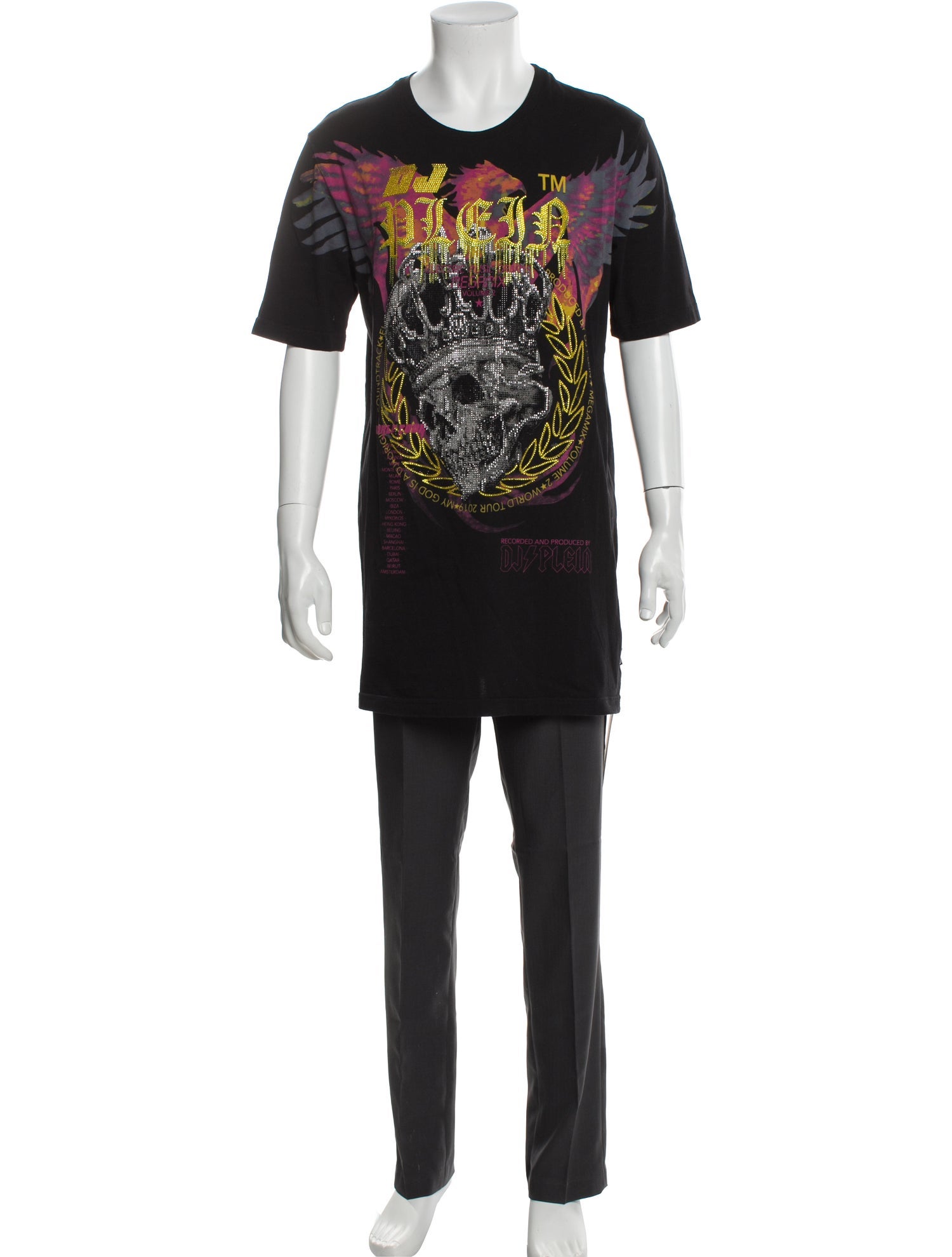 Philipp Plein Graphic Print Short Sleeve Shirt