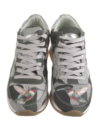 Philipp Plein Leather Printed Sneakers