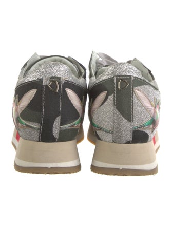 Philipp Plein Leather Printed Sneakers