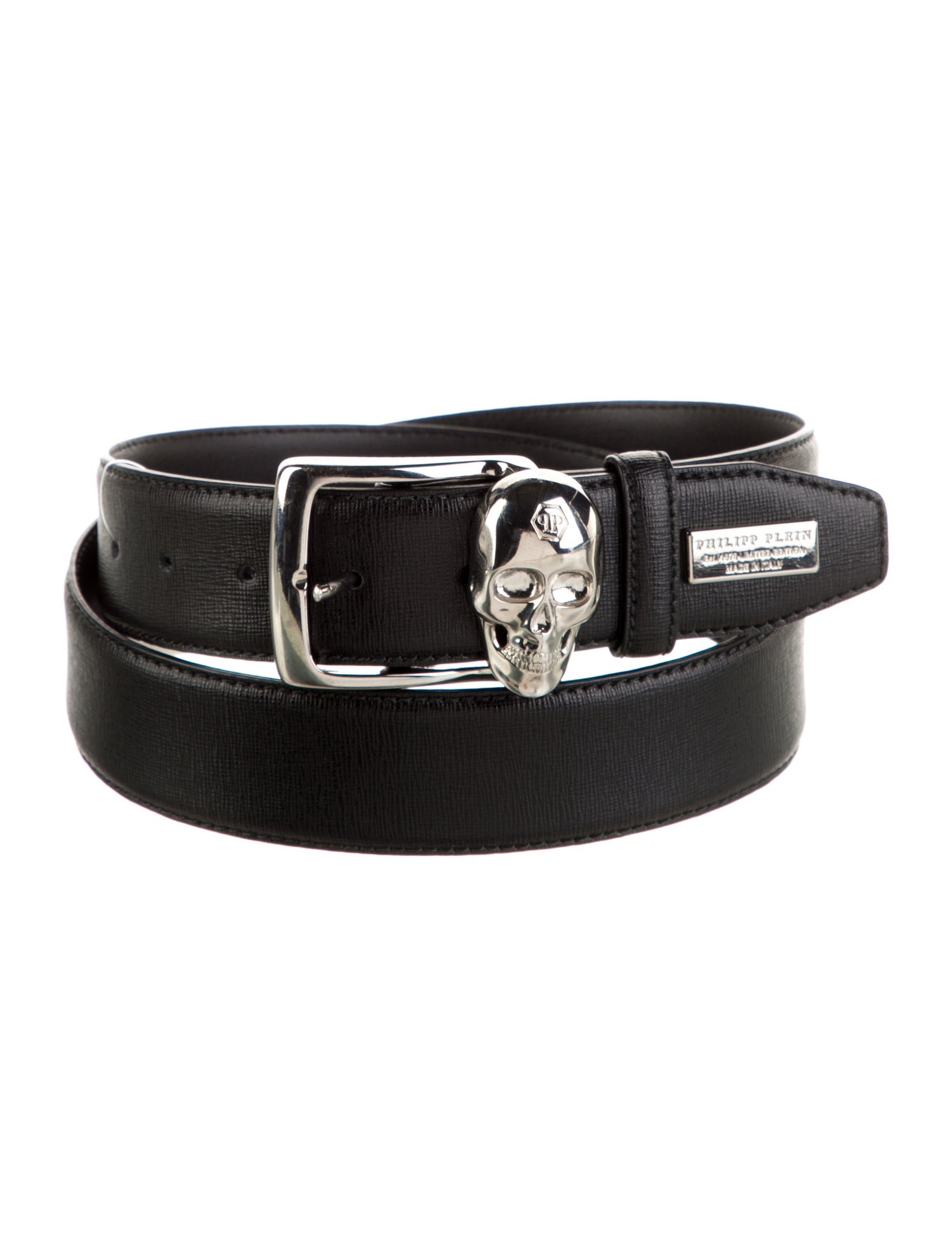 Philipp Plein Leather Waist Belt