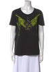Philipp Plein Graphic Print Scoop Neck T-Shirt