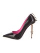 Philipp Plein Spike Accents Patent Leather Pumps