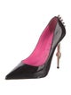 Philipp Plein Spike Accents Patent Leather Pumps