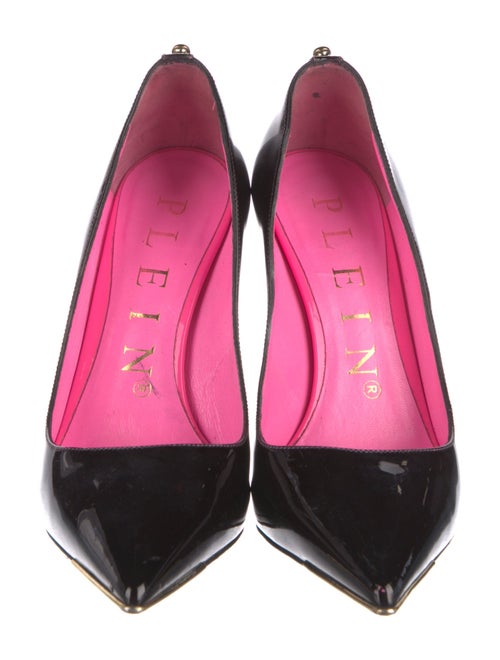 Philipp Plein Spike Accents Patent Leather Pumps