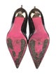 Philipp Plein Spike Accents Patent Leather Pumps
