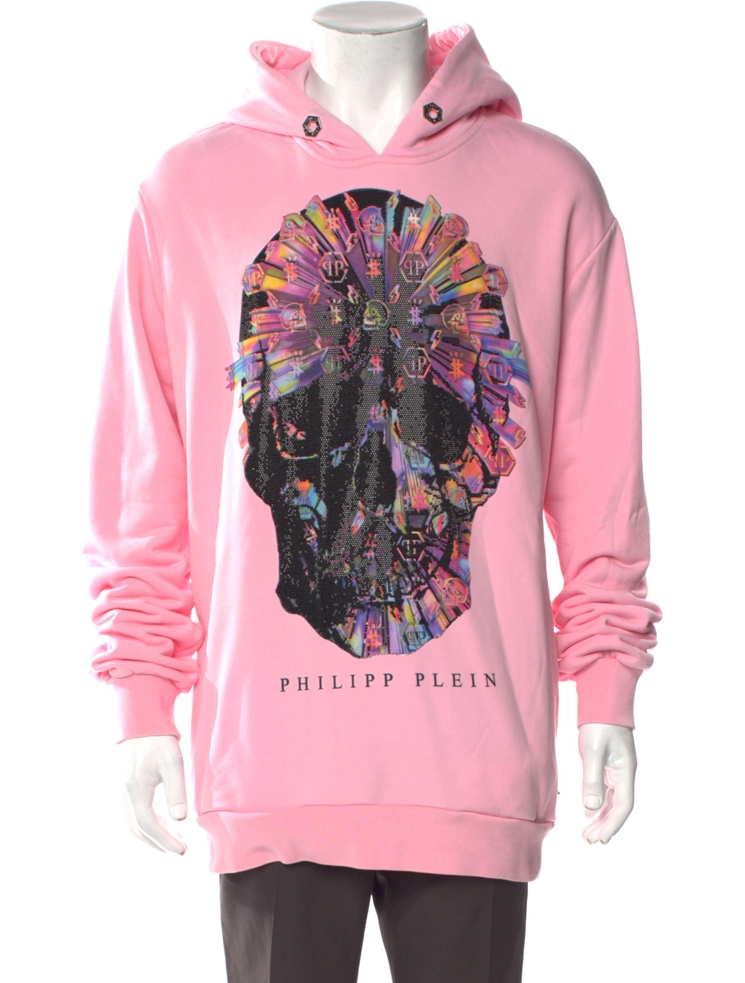 Philipp Plein Graphic Print Crew Neck Hoodie