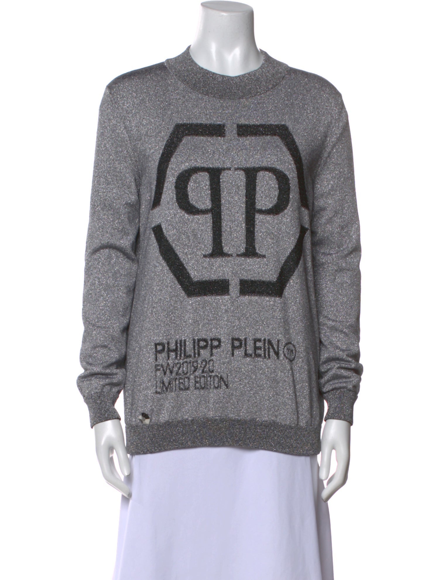 Philipp Plein Graphic Print Crew Neck Sweatshirt