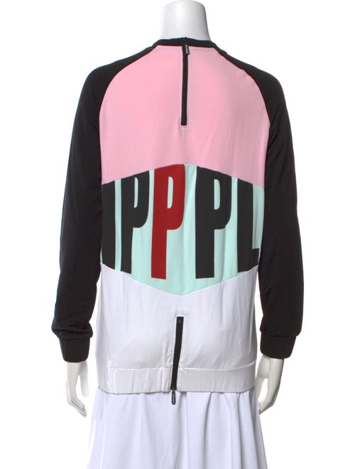 Philipp Plein Colorblock Pattern Crew Neck Sweatshirt