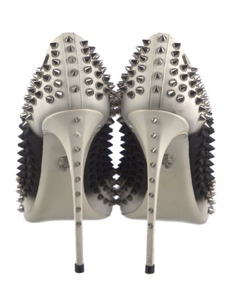Philipp Plein Leather Studded Accents Pumps