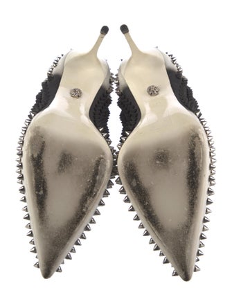 Philipp Plein Leather Studded Accents Pumps