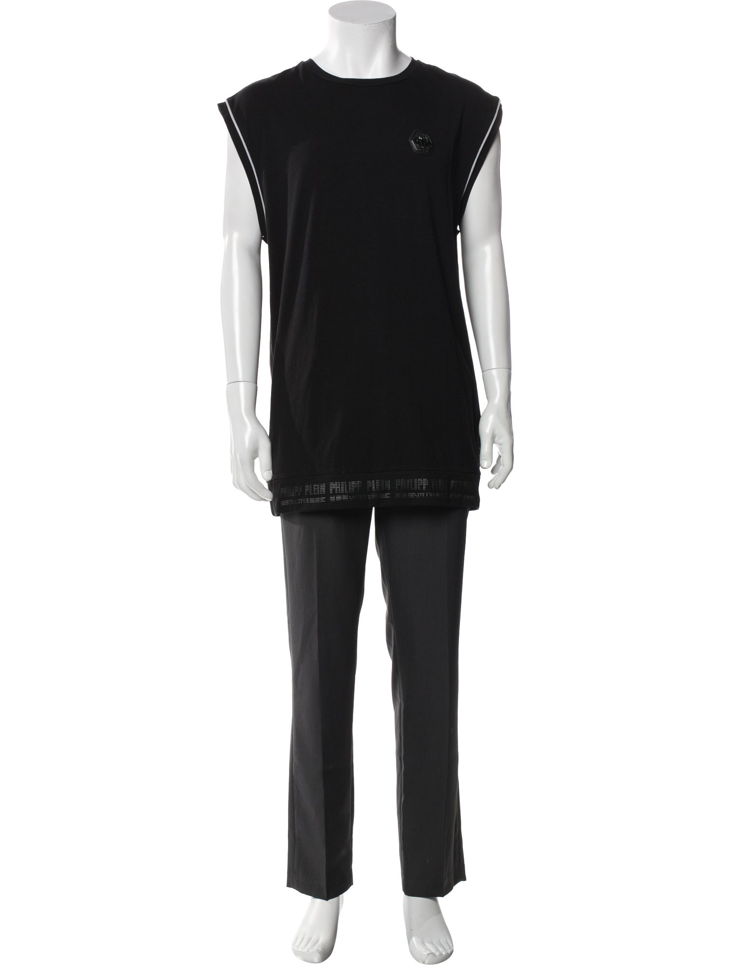 Philipp Plein Striped Crew Neck T-Shirt