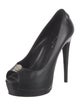 Philipp Plein Skull Leather Pumps