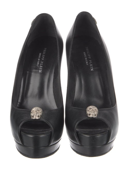 Philipp Plein Skull Leather Pumps