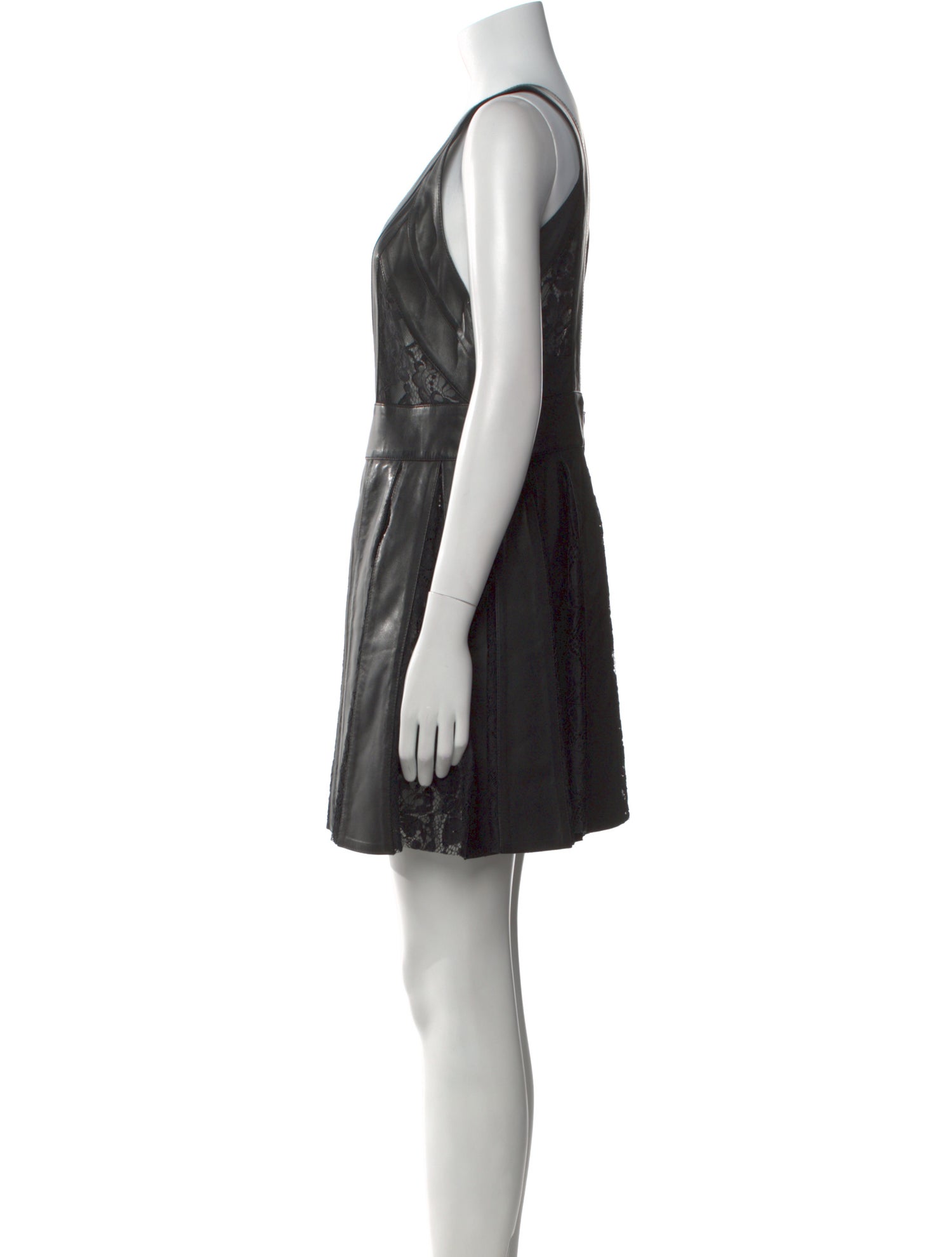 Philipp Plein Lamb Leather Mini Dress