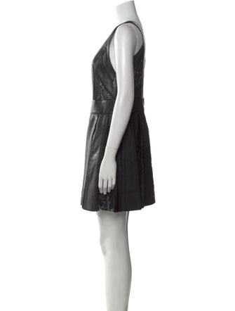 Philipp Plein Lamb Leather Mini Dress