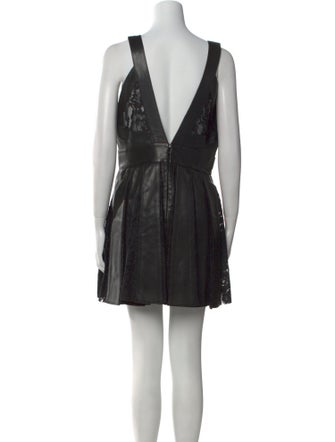 Philipp Plein Lamb Leather Mini Dress