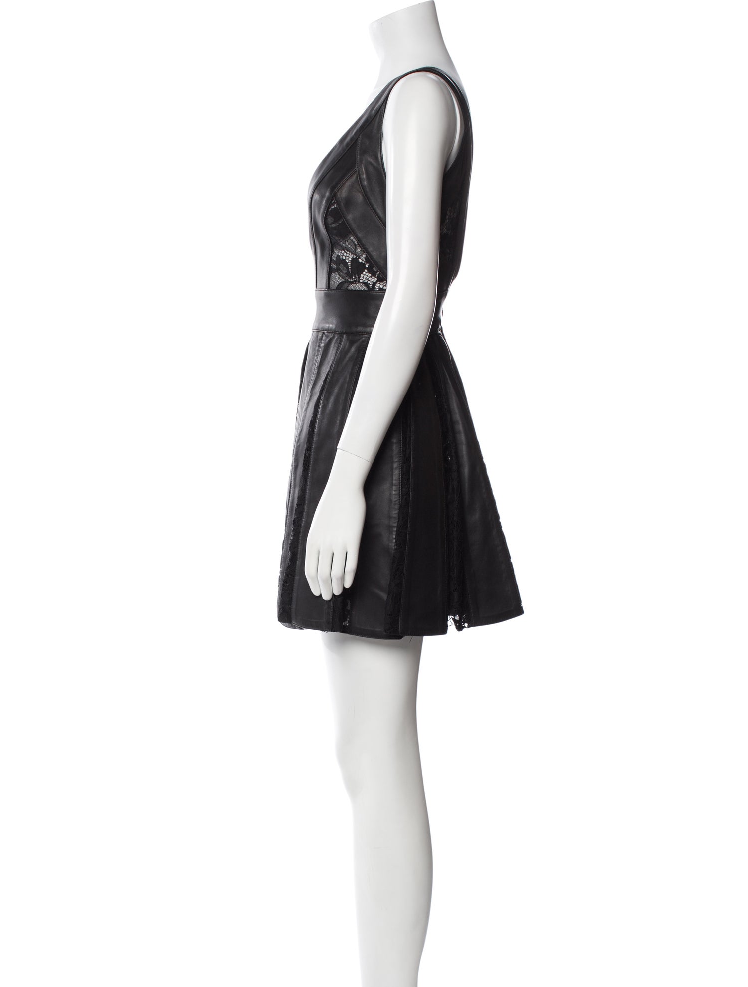 Philipp Plein Lamb Leather Mini Dress w/ Tags