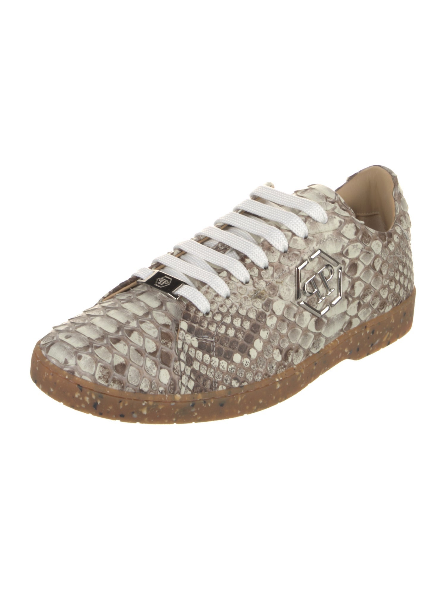 Philipp Plein Python Printed Sneakers w/ Tags