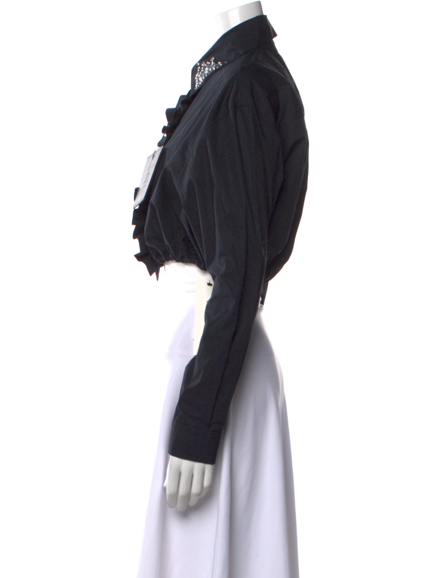 Philipp Plein Long Sleeve Crop Top w/ Tags