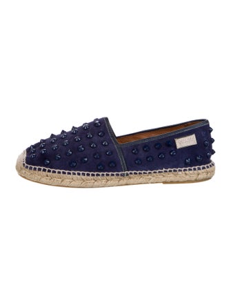 Philipp Plein Suede Studded Accents Espadrilles