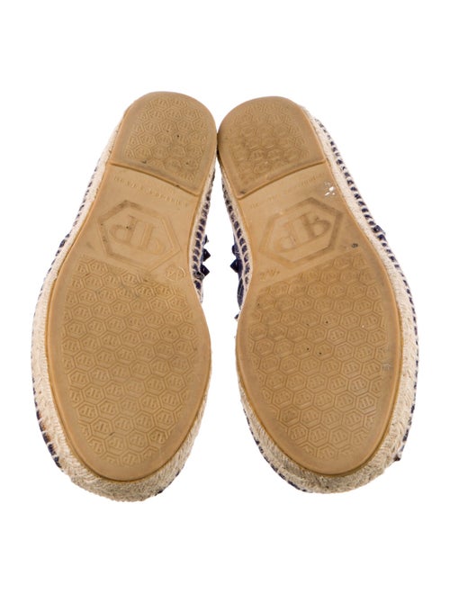 Philipp Plein Suede Studded Accents Espadrilles